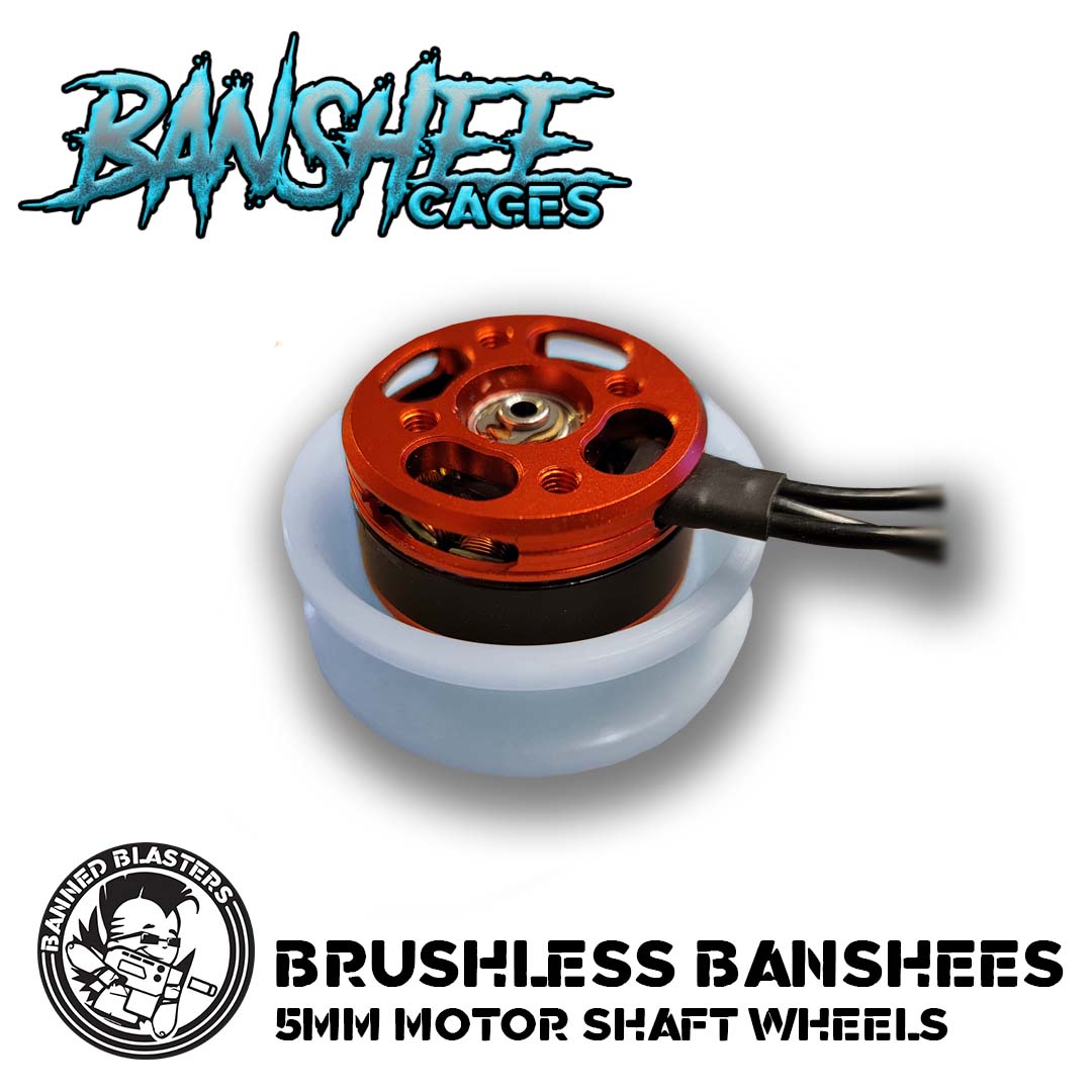 Brushless Banshee Wheels - 5mm shaft Brushless Motors (Pair)